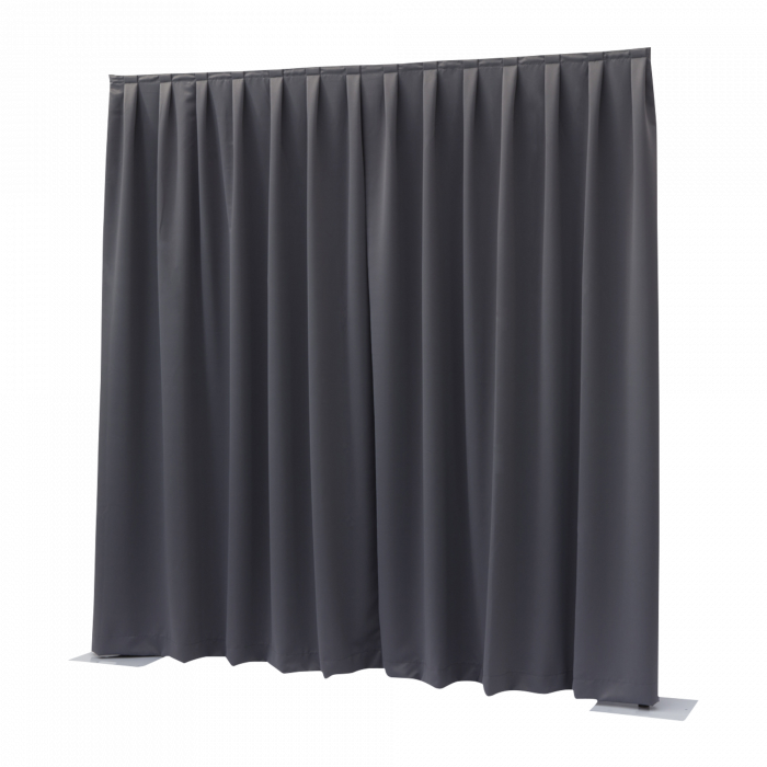 Wentex P&D Curtain Dimout 260 g/m² - kurtyna ciemno-szara (330 x 400 cm)