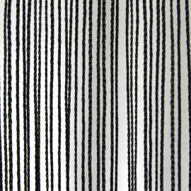 Wentex String Curtain Black, 220 gram/m² - kurtyna sznurkowa czarna (300 x 400 cm)