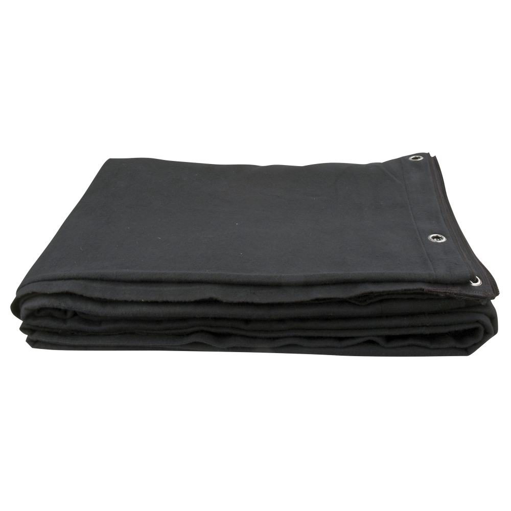 Showgear Backdrop Stagemolton 320 g/m² - zasłona czarna, oczkowana (600 x 350 cm)