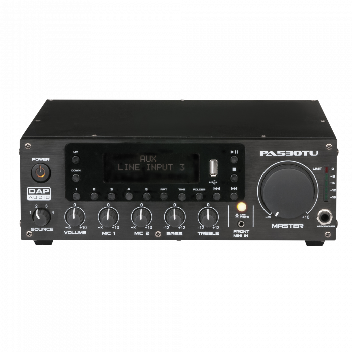 DAP PA-530TU - 3-kanałowy wzmacniacz miksujący 30 W 100 V