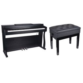 V-TONE BL-8808 BK pianino cyfrowe do nauki USB MIDI czarne + ława