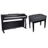 V-TONE BL-8808 BK pianino cyfrowe do nauki USB MIDI czarne + ława