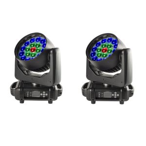 Flash 2x MH-BEAM LED 1915 ZOOM v2203 + case - zestaw 2 głowic ruchomych