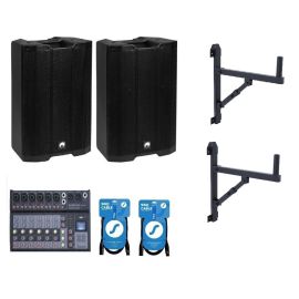 Lighting Center OZ1W - zestaw nagłośnieniowy z uchwytami naściennymi