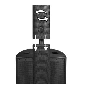 WHARFEDALE ISOLINE AX510 BLACK - kolumna aktywna słupkowa 850W