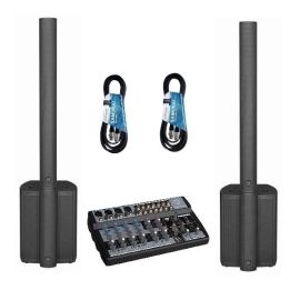 WHARFEDALE 2x ISOLINE AX912 BLACK - aktywny zestaw nagłośnieniowy