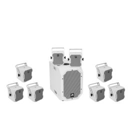 OMNITRONIC Set BOB-10A wh + 8x BOB-4 wh - Zestaw kolumn