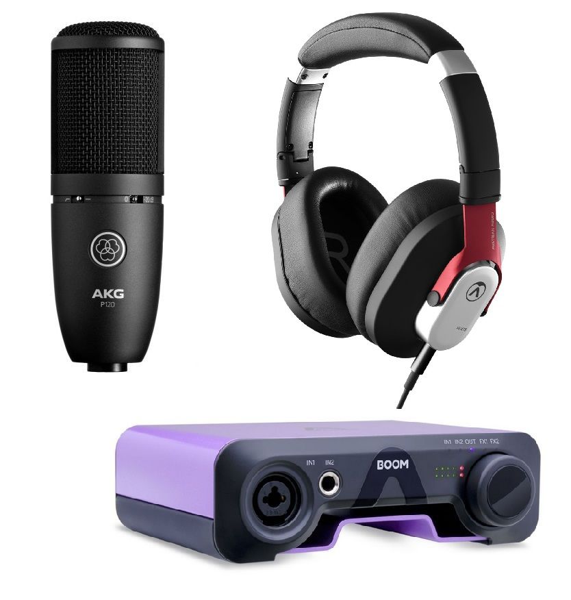 AKG P120 + Apogee BOOM + Austrian Audio Hi-X15 - zestaw studyjny