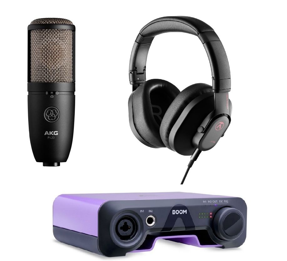 AKG P420 + Apogee BOOM + Austrian Audio Hi-X20 - zestaw studyjny