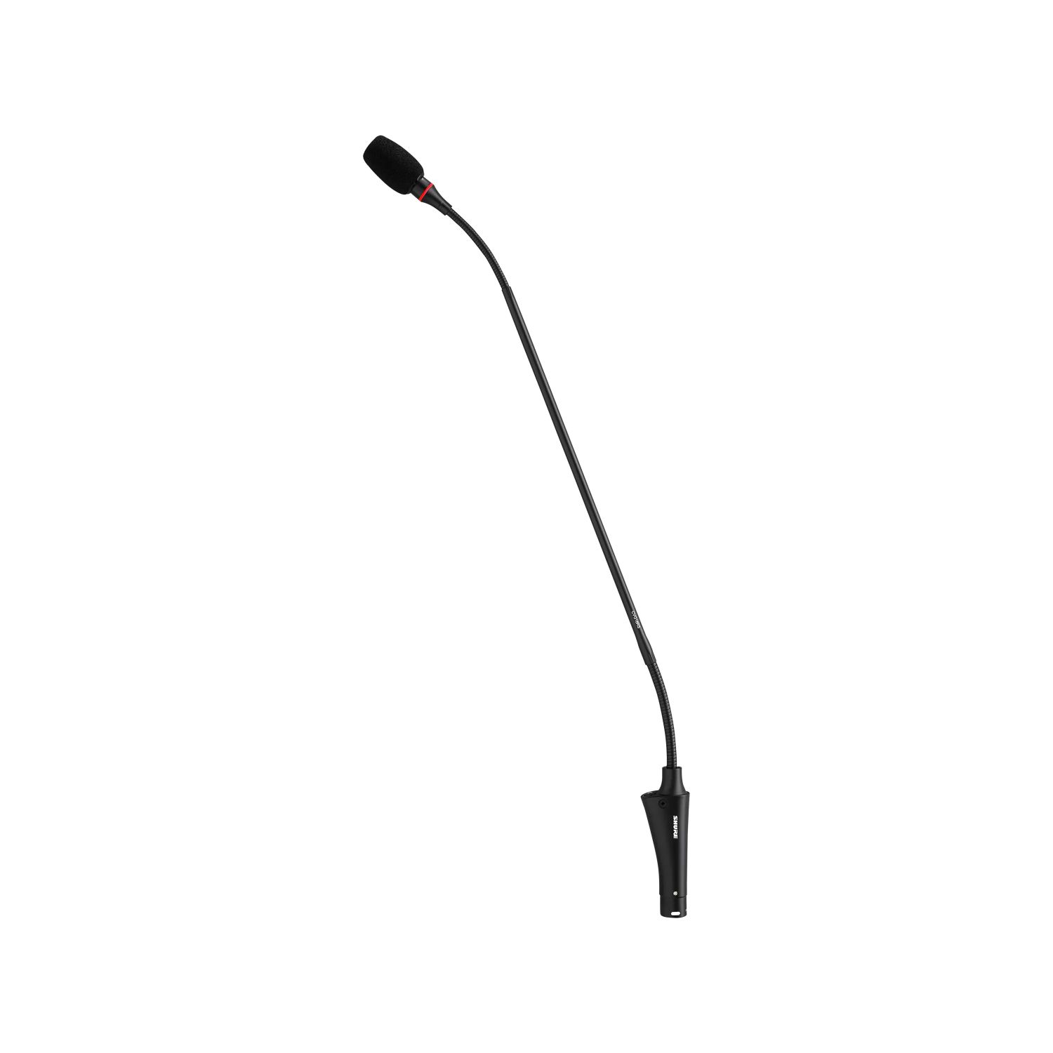 Shure CVG18RS-B/C - Mikrofon, gęsia szyjka 45cm, przycisk z LED, pierścień świetlny, czarny Shure CVG18RS-B/C - Mikrofon, gęsia szyjka 45cm, przycisk z LED, pierścień świetlny, czarny