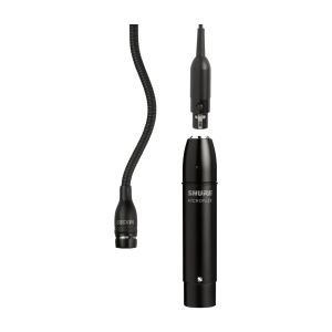 Shure MX202B/C - Miniaturowy mikrofon pojemnościowy, czarny, 10m kabel, przedwzmacniacz na przewodzie, ...