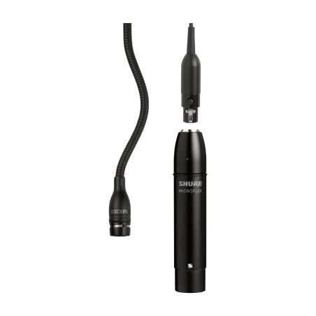 Shure MX202B/C - Miniaturowy mikrofon pojemnościowy, czarny, 10m kabel, przedwzmacniacz na przewodzie, ...