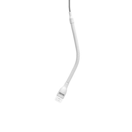 Shure MX202WP-A/N - Miniaturowy mikrofon pojemnościowy, biały, 10m kabel, przedwzmacniacz na płytce, be...