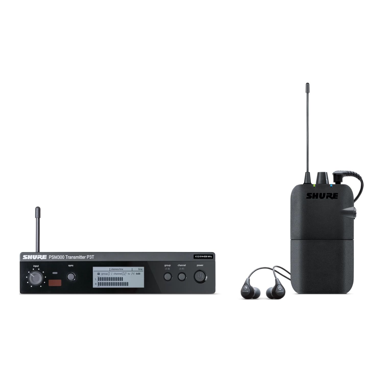 Shure P3TER112GR-H8E - system odsłuchowy Shure (518-542 MHz) Shure P3TER112GR-H8E - system odsłuchowy Shure (518-542 MHz)