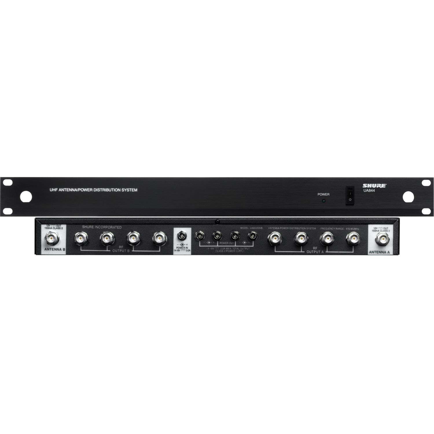 Shure UA 844+SWB-E do ULX Dystrybutor antenowy Shure Shure UA 844+SWB-E do ULX Dystrybutor antenowy Shure
