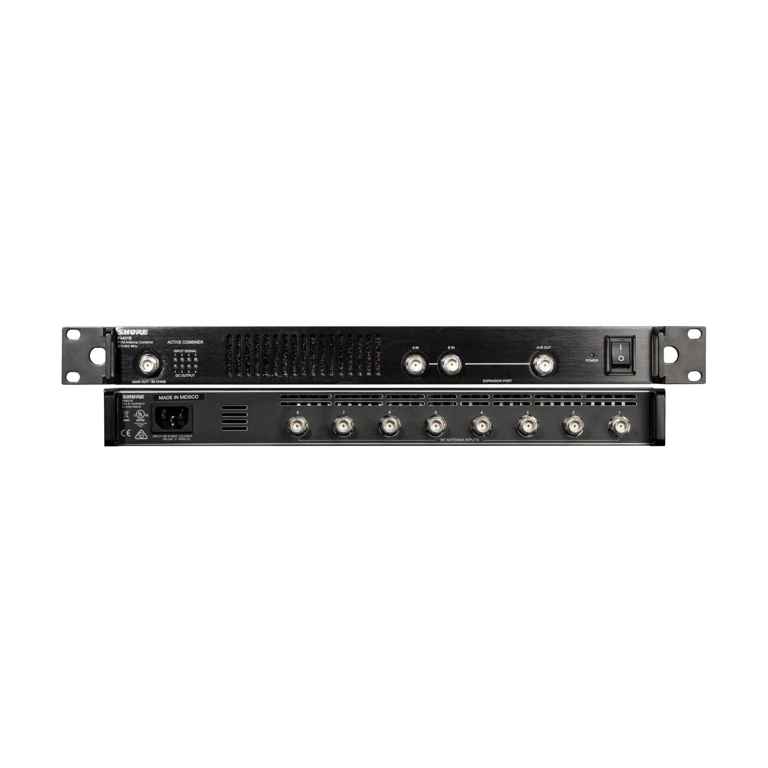 Shure PA 821B-E sumator-spliter 8 kanałowy antenowy Shure (470-865 MHz)