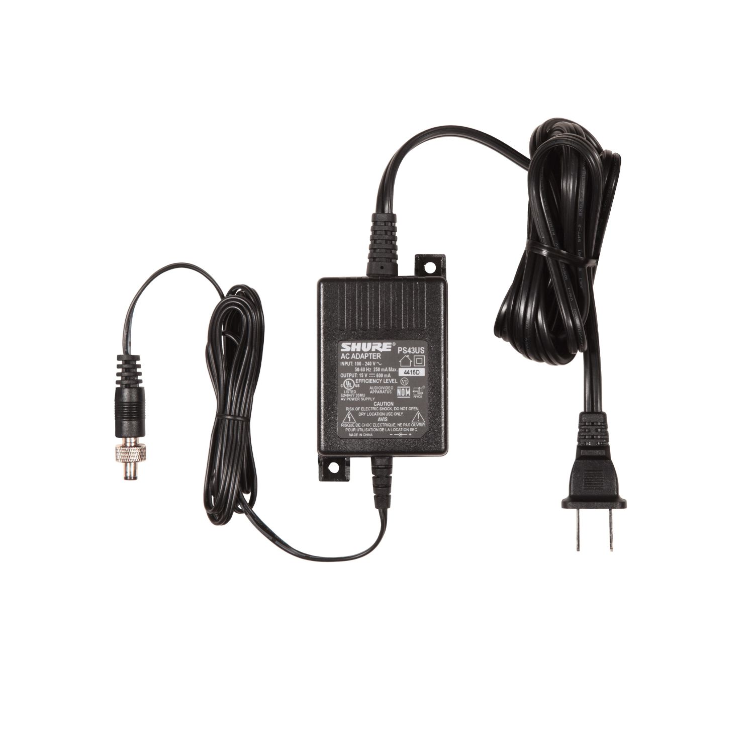 Shure PS 43E - Zasilacz sieciowy Shure do systemów GLX-D, ULXD, PSM900, SLXD Shure PS 43E - Zasilacz sieciowy Shure do systemów GLX-D, ULXD, PSM900, SLXD