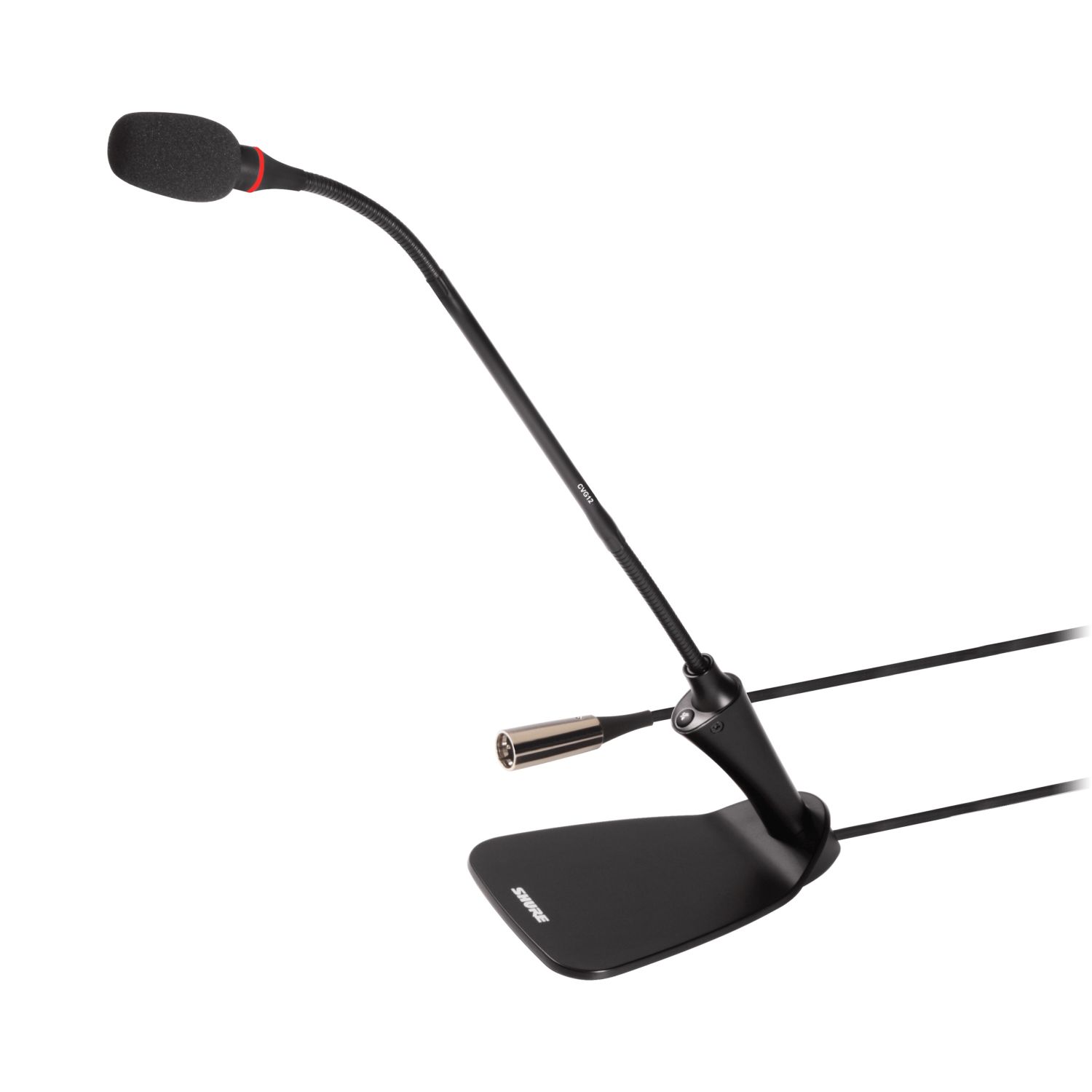 Shure CVG12DRS-B/C - Mikrofon, gęsia szyjka 30cm, zintegrowana podstawa, przycisk z LED, pierścień świe... Shure CVG12DRS-B/C - Mikrofon, gęsia szyjka 30cm, zintegrowana podstawa, przycisk z LED, pierścień świe...