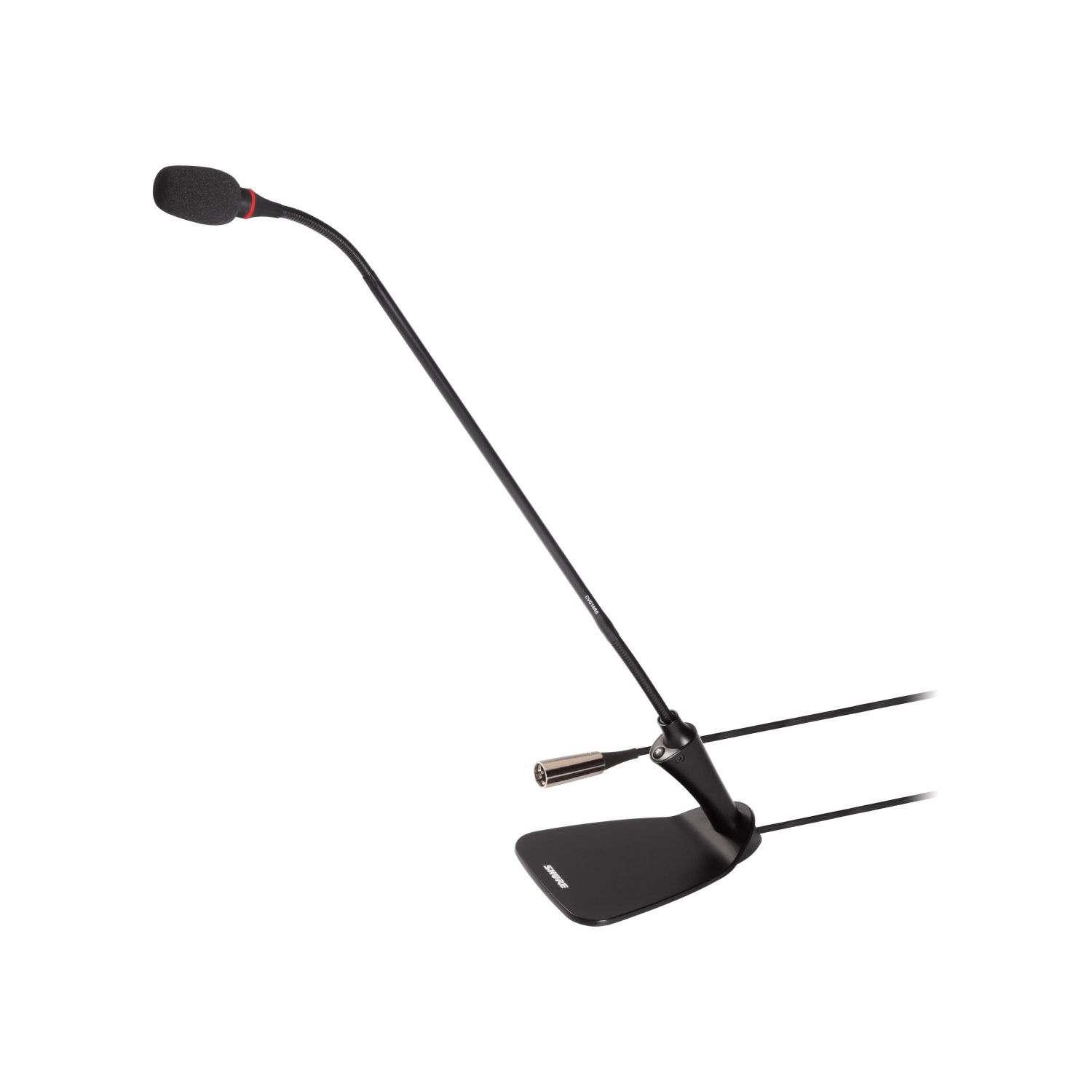 Shure CVG18DRS-B/C - Mikrofon, gęsia szyjka 45cm, zintegrowana podstawa, przycisk z LED, pierścień świe... Shure CVG18DRS-B/C - Mikrofon, gęsia szyjka 45cm, zintegrowana podstawa, przycisk z LED, pierścień świe...
