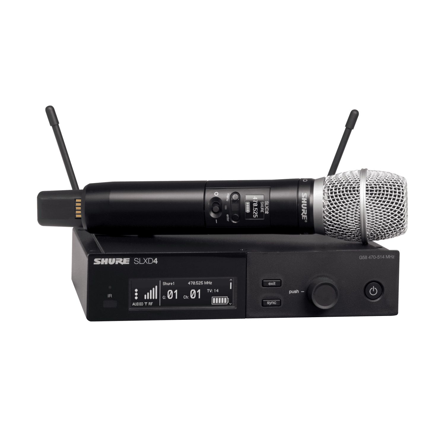 Shure SLXD24E/SM86-J53 - Cyfrowy system bezprzewodowy z nadajnikiem/mikrofonem ""do ręki"" SM86 (562-606 ... Shure SLXD24E/SM86-J53 - Cyfrowy system bezprzewodowy z nadajnikiem/mikrofonem ""do ręki"" SM86 (562-606 ...