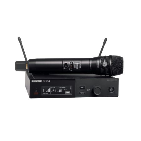 Shure SLXD24E/K8B-J53 - Cyfrowy system bezprzewodowy z nadajnikiem/mikrofonem ""do ręki"" KSM8 (562-606 MHz)