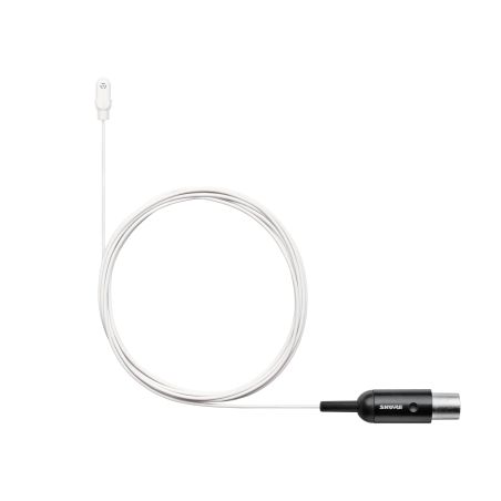 Shure DL4W/O-MTQG-A - Mikrofon przypinany Duraplex, dookólny, złącze MTQG, kolor biały