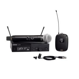 Shure SLXD124E/85-J53 - Podwójny cyfrowy system bezprzewodowy z nadajnikiem/mikrofonem ""do ręki"" SM58 i...
