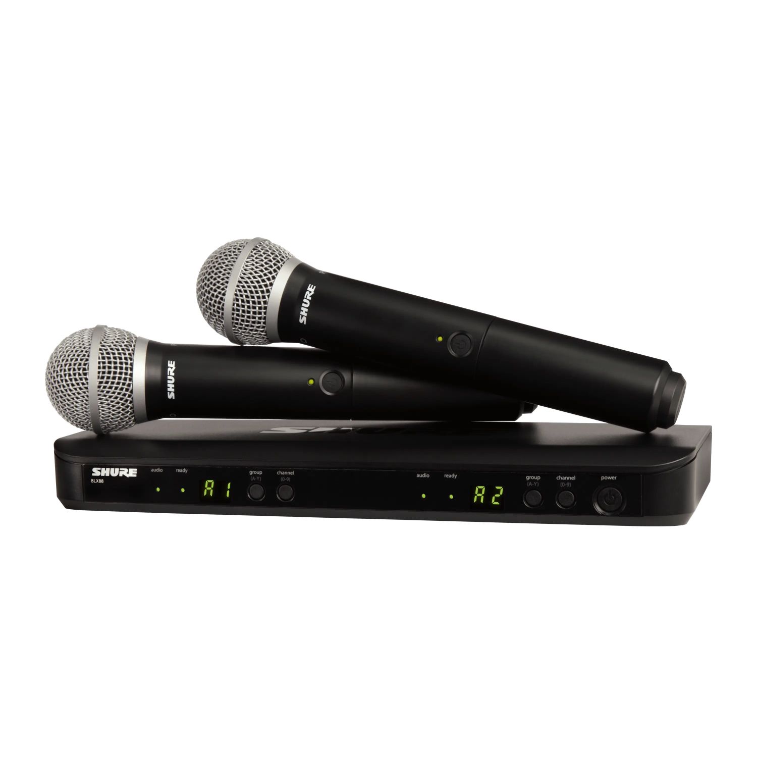 Shure BLX288E/PG58-K3E - System bezprzewodowy z podwójnym odbiornikiem i mikrofonami PGA58 (606-630 MHz) Shure BLX288E/PG58-K3E - System bezprzewodowy z podwójnym odbiornikiem i mikrofonami PGA58 (606-630 MHz)