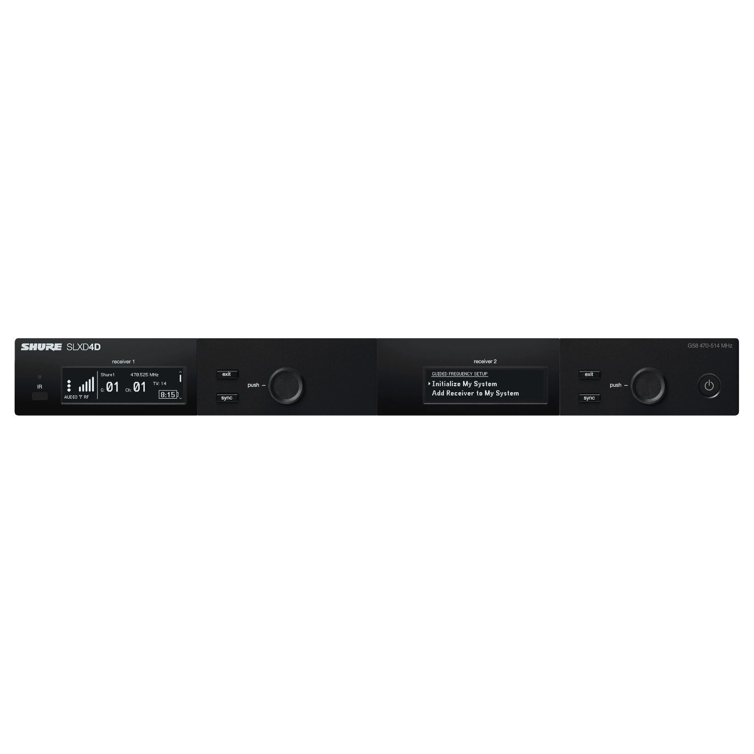 Shure SLXD4DE-H56 - Odbiornik podwójny cyfrowy (518-526 MHz) Shure SLXD4DE-H56 - Odbiornik podwójny cyfrowy (518-526 MHz)