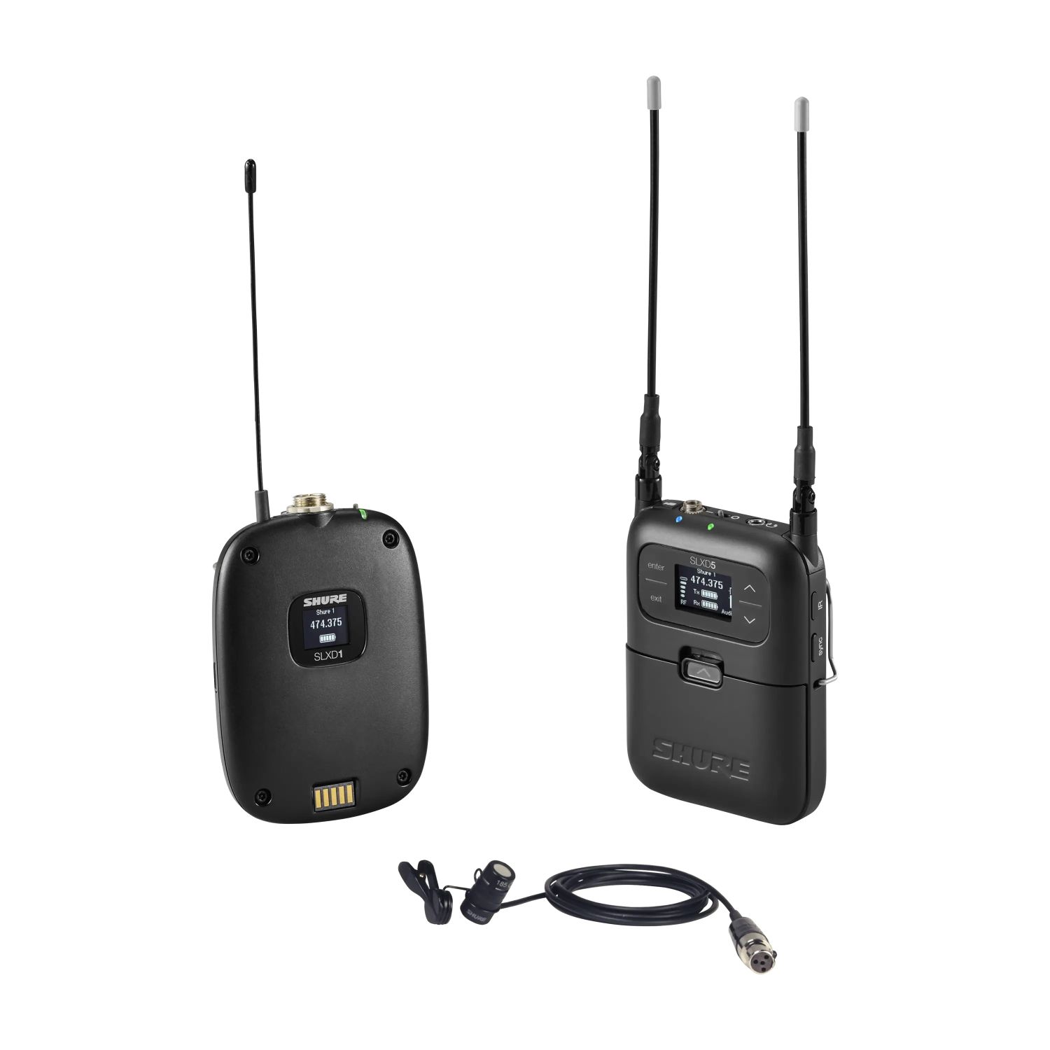 Shure SLXD15/85-G59 - Cyfrowy nakamerowy system bezprzewodowy z nadajnikiem bodypack i mikrofonem WL185 Shure SLXD15/85-G59 - Cyfrowy nakamerowy system bezprzewodowy z nadajnikiem bodypack i mikrofonem WL185