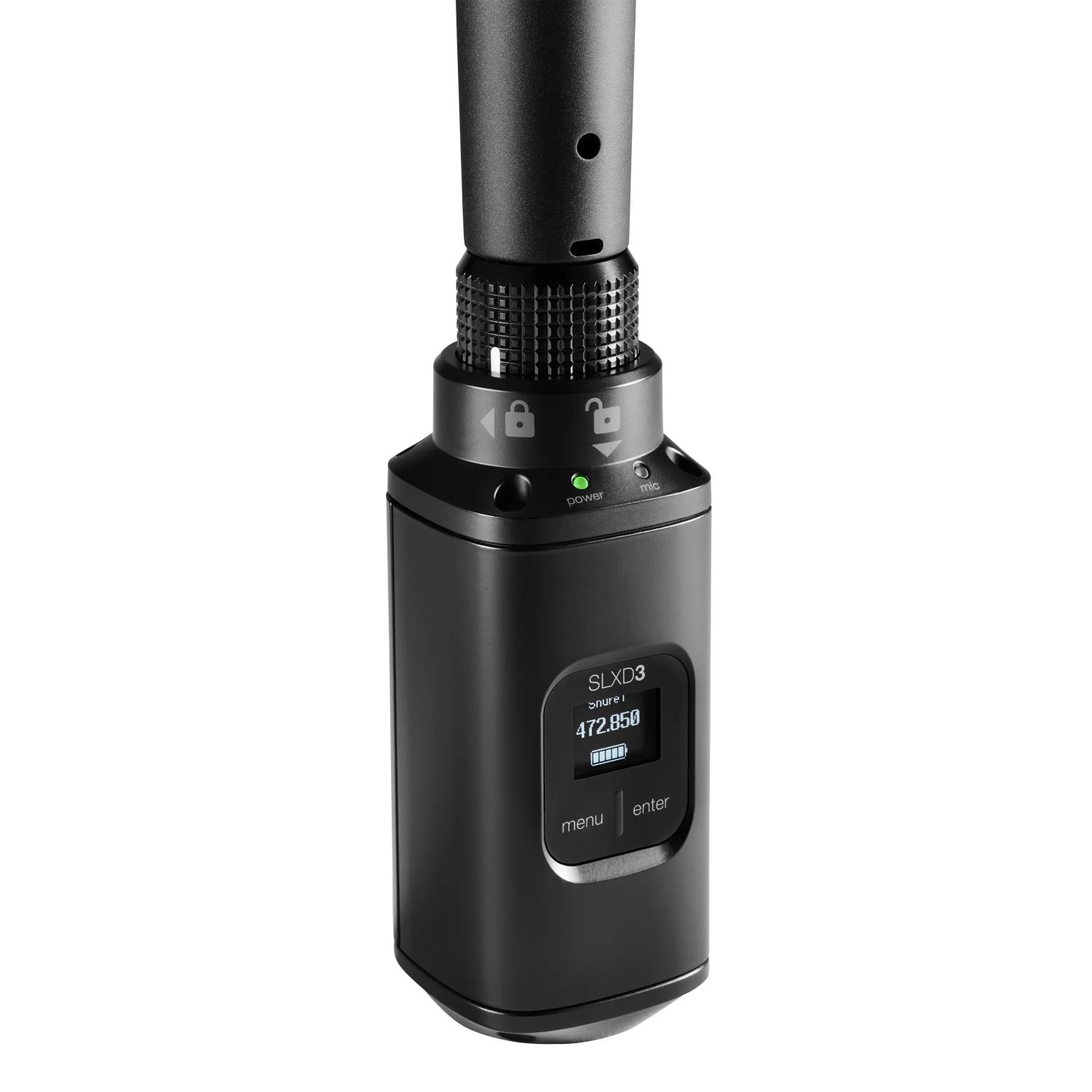 Shure SLXD3-J53 - Nadajnik typu Plug-On do cyfrowego nakamerowego systemu bezprzewodowego (562-606 MHz) Shure SLXD3-J53 - Nadajnik typu Plug-On do cyfrowego nakamerowego systemu bezprzewodowego (562-606 MHz)