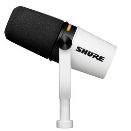 Shure MV7+-W - Mikrofon lektorski/wokalny ze złączem XLR/USB-C Biały