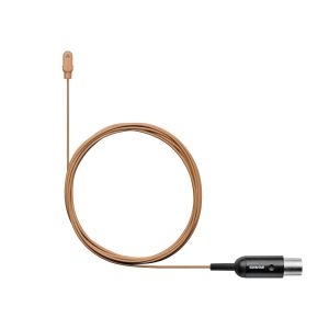Shure DL4C/O-MTQG-A - Mikrofon przypinany Duraplex, dookólny, złącze MTQG, kolor kakaowy