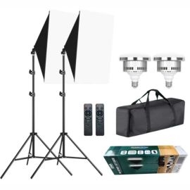 DNA SOFTBOX 1 SET 2X60W prostokątny odbłyśnik 50x7