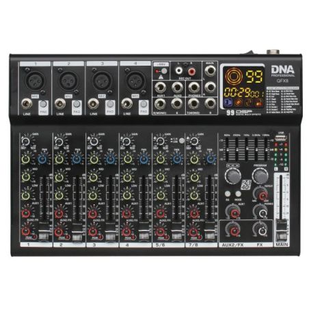 DNA QFX8 analogowy mikser dźwięku 8 kanałów Blueto