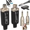  DNA WXLR1 bezprzewodowy system transmisji audio UHF nadajnik odbiornik USB-C +48V Phantom 2x adapter XLR/jack 6,35 mm zestaw 