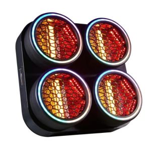  LIGHT4ME BLINDER LED 4 RING oświetlacz sceniczny oświetlenie estradowe efekt ring 4x30W WW LED COB + 252x0,2W RGB LED 