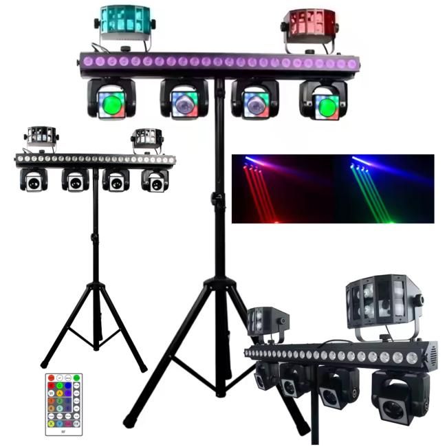 LIGHT4ME MT BAR 3 zestaw oświetleniowy multiefekt LIGHT4ME MT BAR 3 zestaw oświetleniowy multiefekt świetlny 4w1