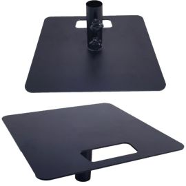 DNA HEAD PLATE 1 kwadratowa podstawa adapter nakładka na statyw oświetleniowy czarna 38 mm 30x30 cm do 50 kg
