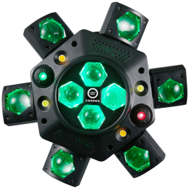 LIGHT4ME COSMOS multiefekt świetlny LED RGBWA 6w1 efekt beam Bee Eye 2x laser R/G stroboskop 