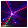  LIGHT4ME UFO multiefekt świetlny LED 6w1 efekt beam RGBW 3x laser R/G/B biały stroboskop efekt ring RGB oświetlenie dyskotekowe