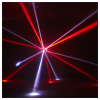  LIGHT4ME UFO multiefekt świetlny LED 6w1 efekt beam RGBW 3x laser R/G/B biały stroboskop efekt ring RGB oświetlenie dyskotekowe