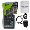  DNA QMX402 analogowy mikser dźwięku 3 kanały Bluetooth USB-C akumulator 2500 mAh 