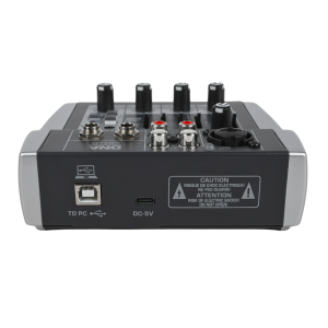  DNA QMX402 analogowy mikser dźwięku 3 kanały Bluetooth USB-C akumulator 2500 mAh 