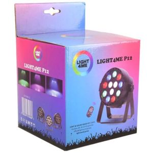 LIGHT4ME P12 LED PAR RGBW mały lekki reflektor oświetlenie sceniczne dekoracja światłem + pilot