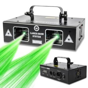 LIGHT4ME LASER RGB GEOMETRIC 350mW projektor laserowy rzutnik sceniczny skaner dyskotekowy