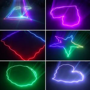LIGHT4ME LASER RGB GEOMETRIC 350mW projektor laserowy rzutnik sceniczny skaner dyskotekowy
