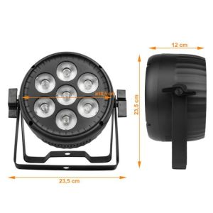 LIGHT4ME VENOM PAR 7X30W reflektor LED RGBW dekor.