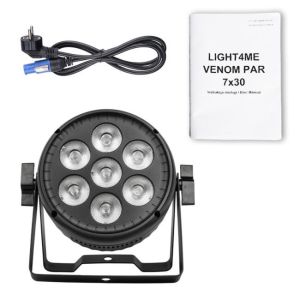 LIGHT4ME VENOM PAR 7X30W reflektor LED RGBW dekor.