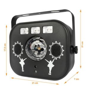 LIGHT4ME MULTIBOX multiefekt LED kula disco laser